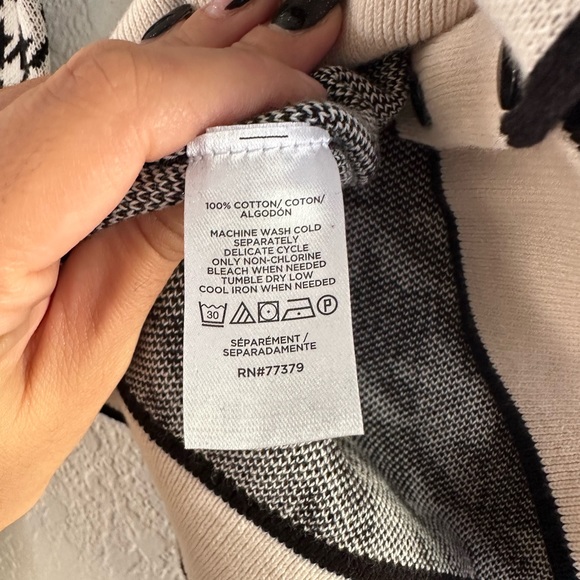 π§₯ Ann Taylor Sweater - Black and White - NWOT π§₯ - Picture 5 of 5
